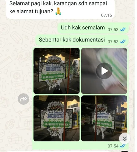 Pengiriman Papan Bunga Selamat Sungai Bambu