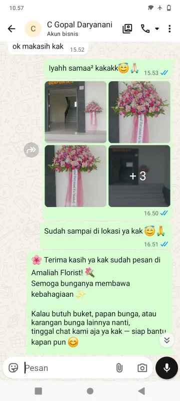 Pengiriman Karangan Bunga Sungai Bambu